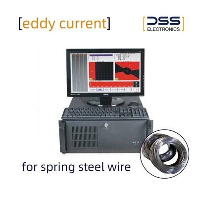 500 m/min Springstaaldraad Dual-channel Eddy Current Defect Detector Niet-destructieve inspectie